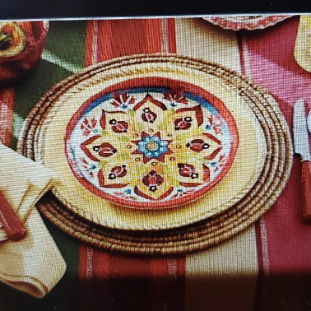 Pottery Barn NWT HERMOSA Stripe Placemats Set of 4